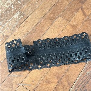 Black Laser Cut Belt